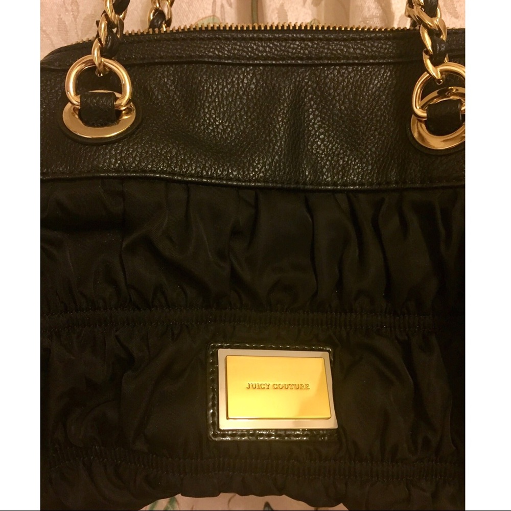 Juicy Couture black and gold handbag